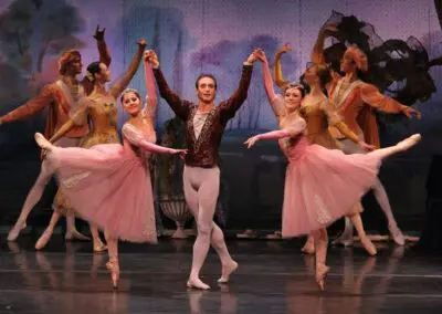 Prince Siegfried and Ballerinas at the Grand Ball of Swan Lake