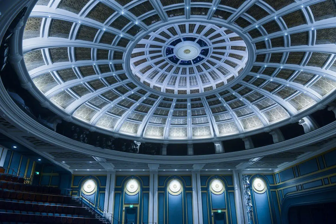 Christmas tree in a lobby