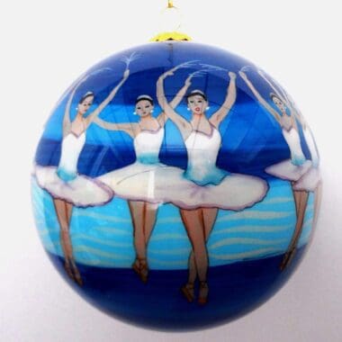 Globe Tree Ornament - Snowflakes